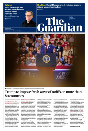 Cover of The Guardian (USA)