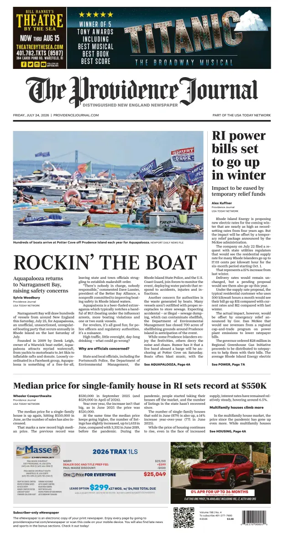 Cover of The Providence Journal