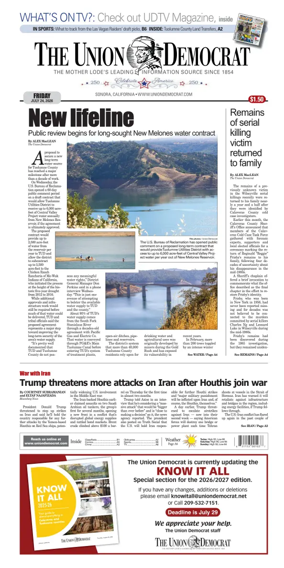 Cover of The Union Democrat