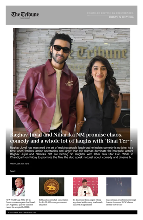 Cover of Tribune India - Compiled Edition