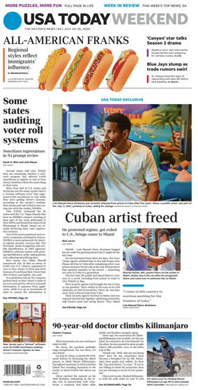 Cover of USA TODAY US Edition