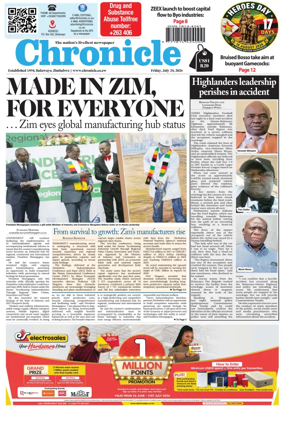 Cover of Chronicle (Zimbabwe)