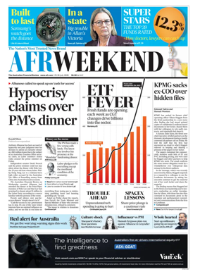 Cover of The Australian Financial Review