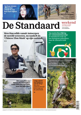 Cover of De Standaard