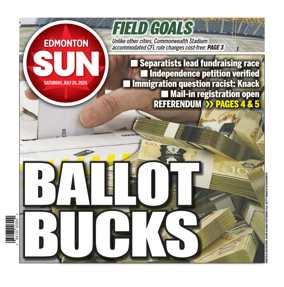Cover of Edmonton Sun
