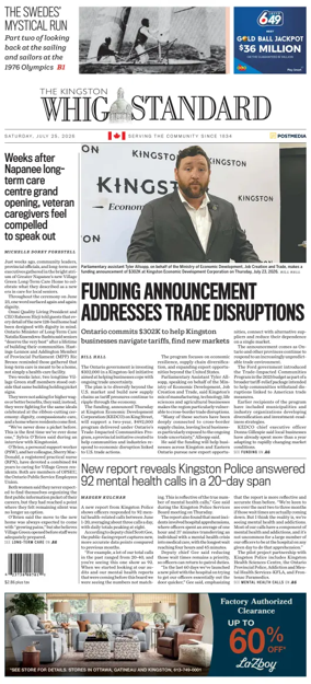 Cover of Kingston Whig-Standard