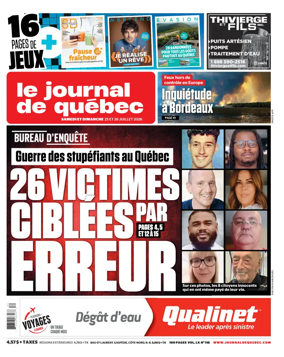 Cover of Le Journal de Quebec