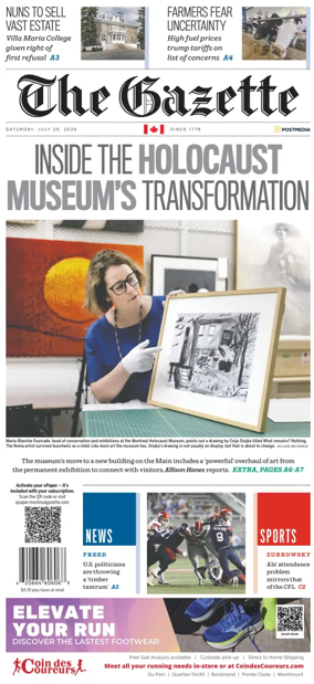 Cover of Montreal Gazette