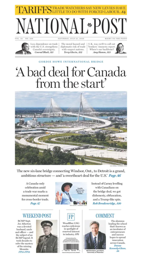 Cover of National Post - (National Edition)