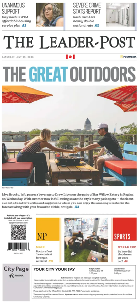 Cover of Regina Leader-Post