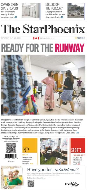 Cover of Saskatoon StarPhoenix