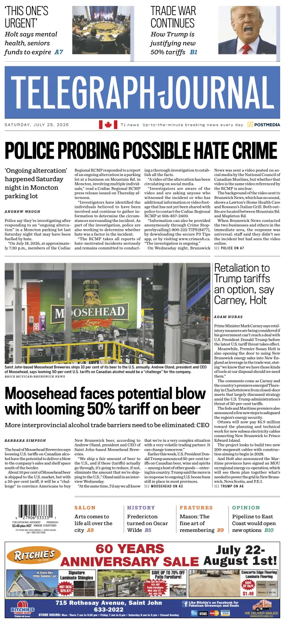 Cover of Telegraph-Journal