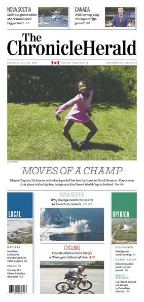 Cover of The Chronicle Herald (Provincial)