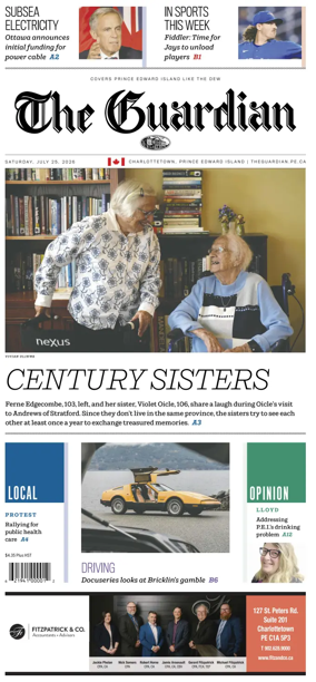 Cover of The Guardian (Charlottetown)