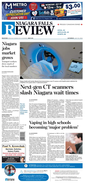 Cover of The Niagara Falls Review