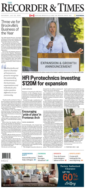 Cover of The Recorder & Times (Brockville)