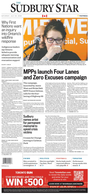 Cover of The Sudbury Star