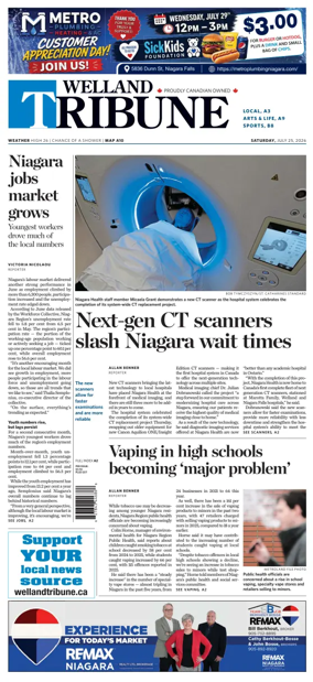 Cover of The Welland Tribune