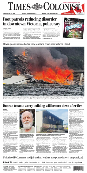 Cover of Times Colonist