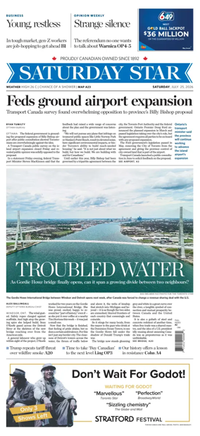 Cover of Toronto Star