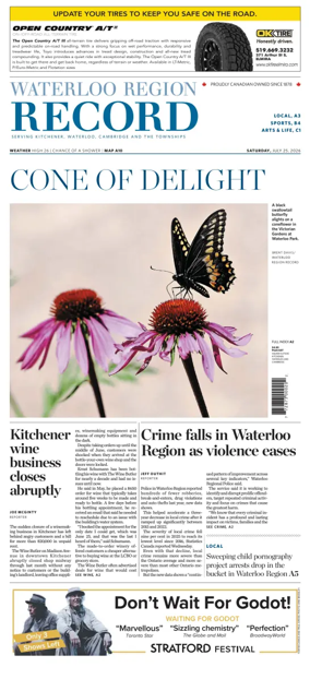 Cover of Waterloo Region Record
