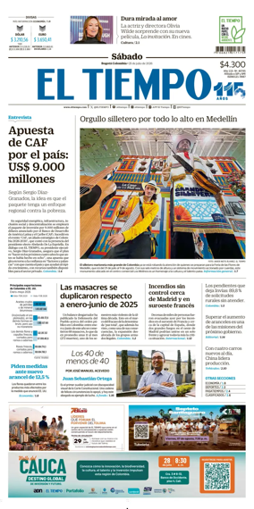 Cover of El Tiempo (Bogota)