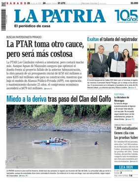 Cover of La Patria (Colombia)