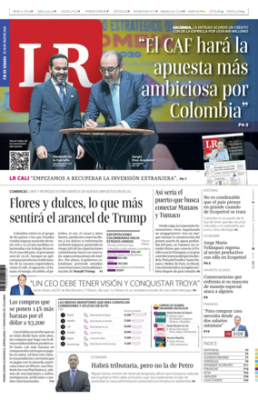 Cover of La Republica (Colombia)