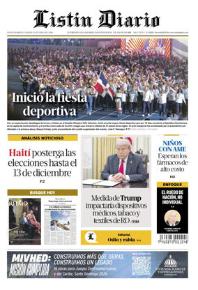 Cover of Listin Diario