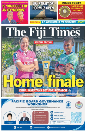 Cover of The Fiji Times