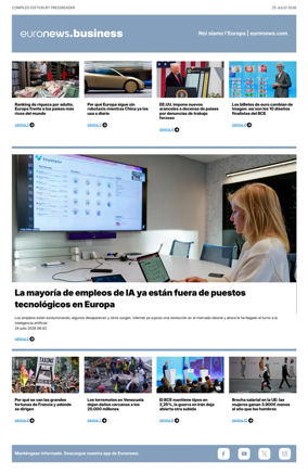 Cover of Euronews Business (Spanish) Compiled Edition