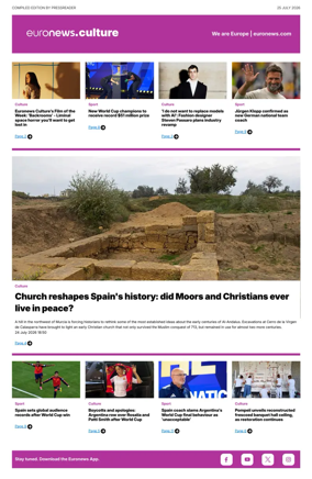 Cover of Euronews Culture and Sport Compiled Edition