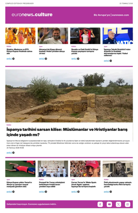 Cover of Euronews Culture and Sport (Turkish) Compiled Edition