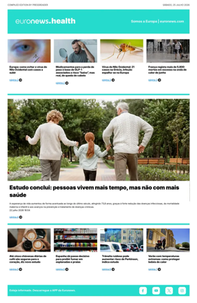 Cover of Euronews Health (Portuguese)