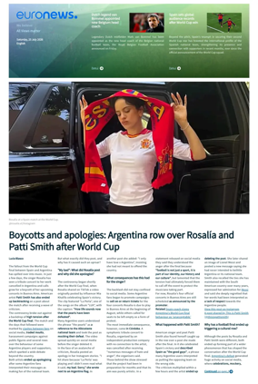 Cover of Euronews World Cup