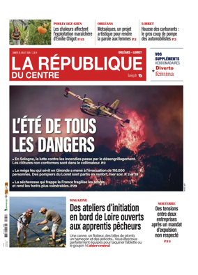 Cover of La Republique du Centre (Orleans - Loiret))