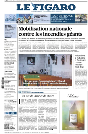 Cover of Le Figaro