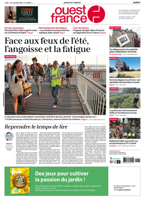 Cover of Ouest France (Auray)