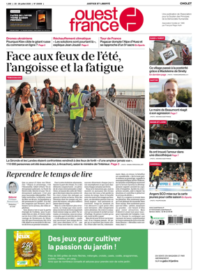 Cover of Ouest France (Cholet)