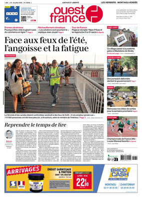 Cover of Ouest France (Les Herbiers / Montaigu)