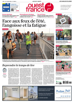 Cover of Ouest France (Les Sables-d'Olonne)