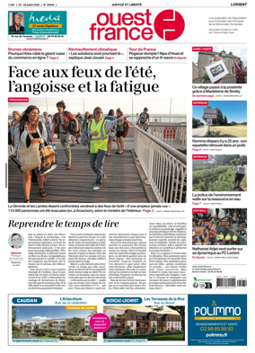 Cover of Ouest France (Lorient)