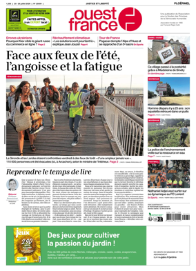 Cover of Ouest France (Ploermel)