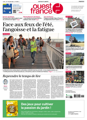 Cover of Ouest France (Pontivy)