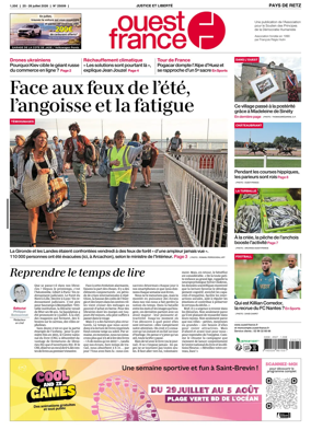 Cover of Ouest France (Pornic / Pays de Retz)