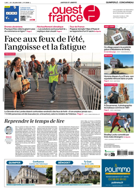 Cover of Ouest-France (Quimperle Concarneau)