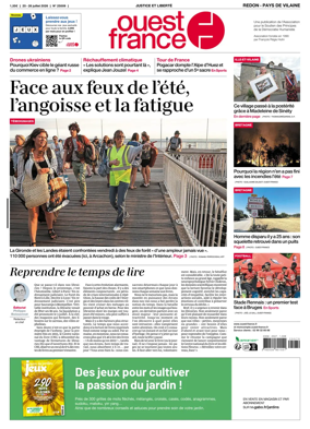Cover of Ouest France (Redon / Pays de Vilaine)