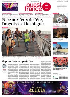 Cover of Ouest France (Saint-Malo)