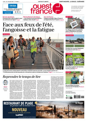 Cover of Ouest France (Saint-Nazaire La Baule Guerande)