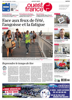 Cover of Ouest France (Sarthe)